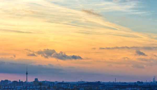 Berlin bei Sonnenuntergang