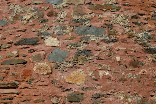 Textur rötliche Burgmauer