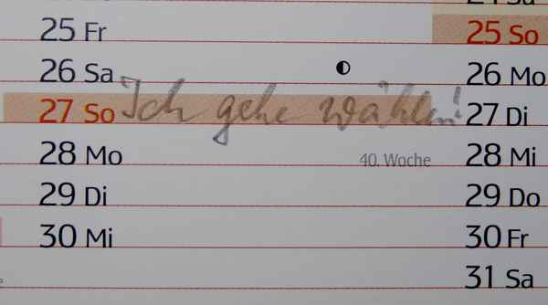 Ich gehe wählen!