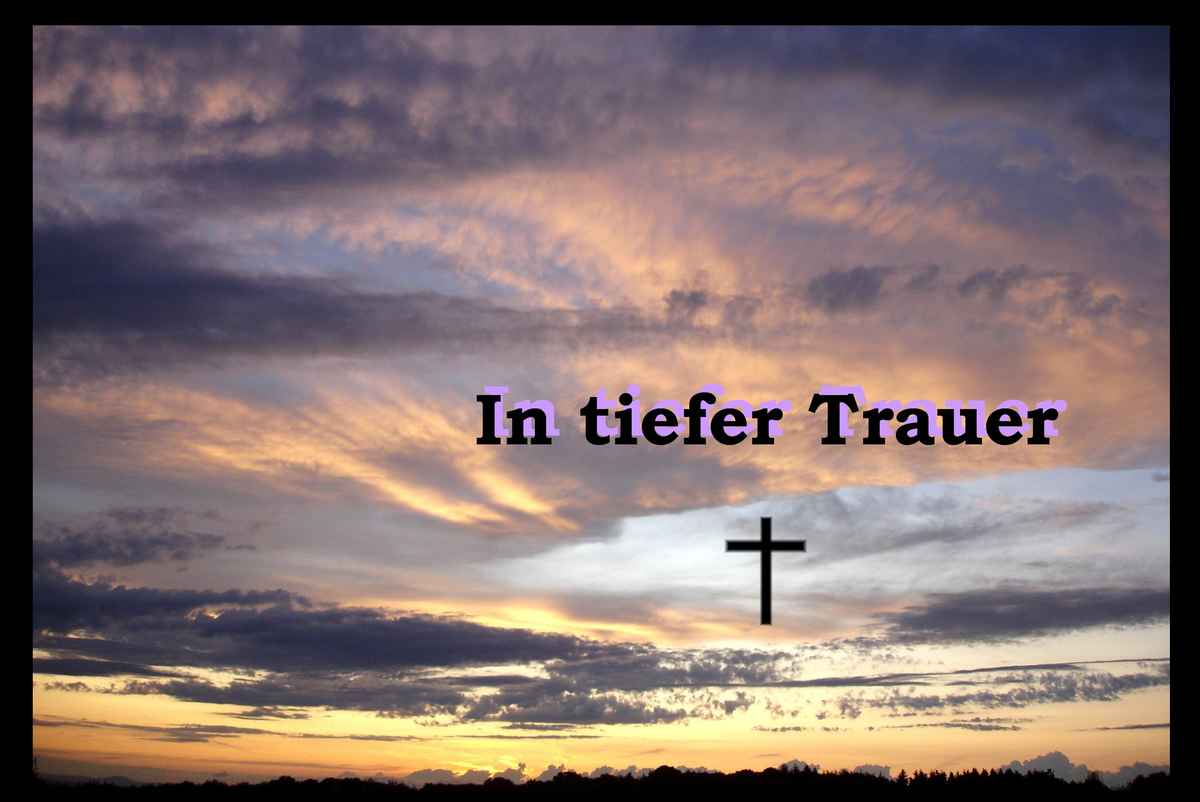 In tiefer Trauer