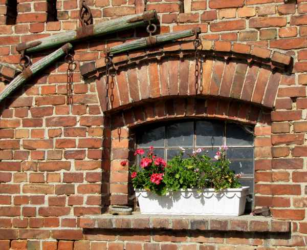 Ländliche Fensterdeko