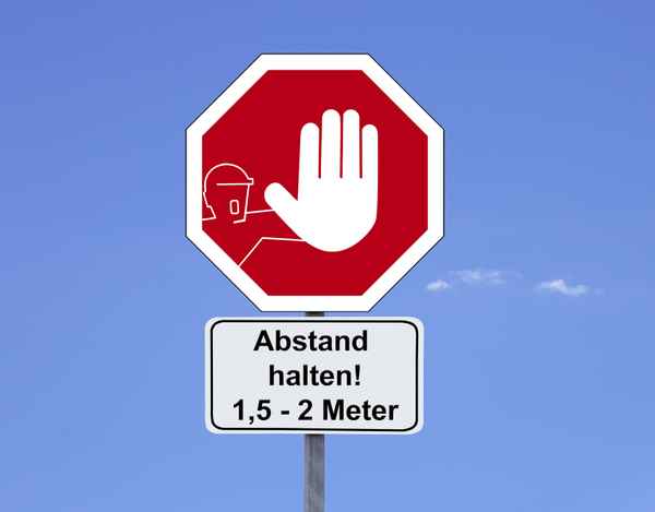 Abstand halten!