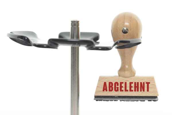 Stempel "ABGELEHNT"
