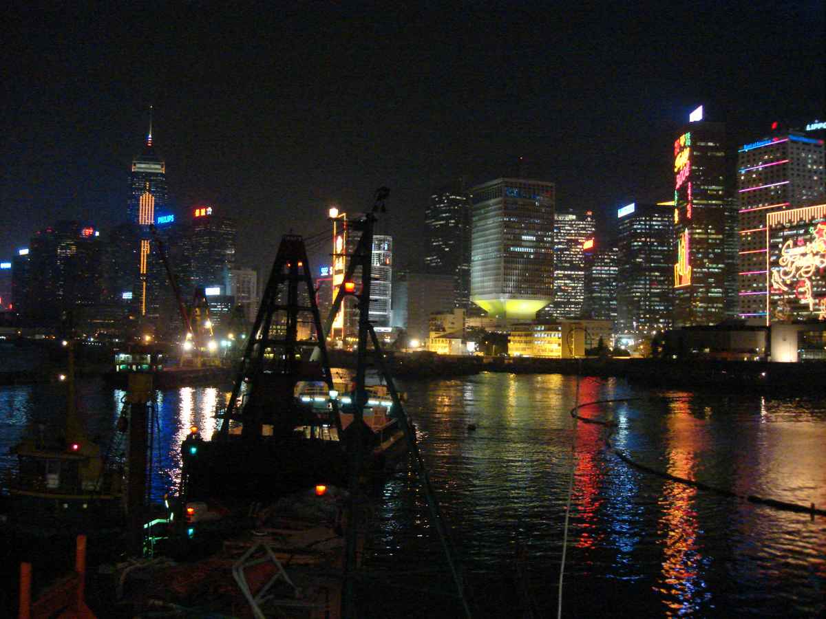 Hong Kong bei Nacht