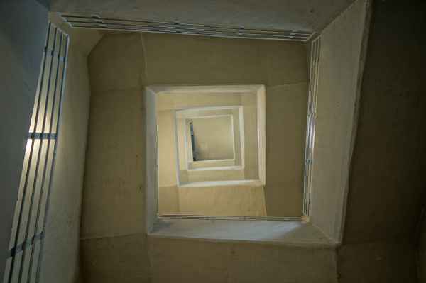 Treppenhaus eines Aussichtsturmes in Saarbrücken