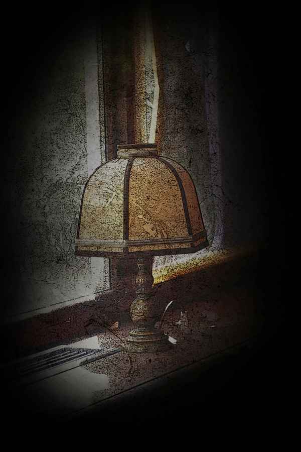 Die Lampe am Fester