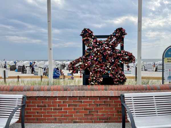 Stern aus Liebesschlösser