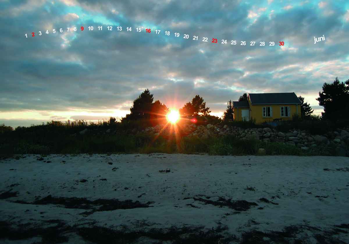 Kalender 2013 - Langeland Dänemark - Juni