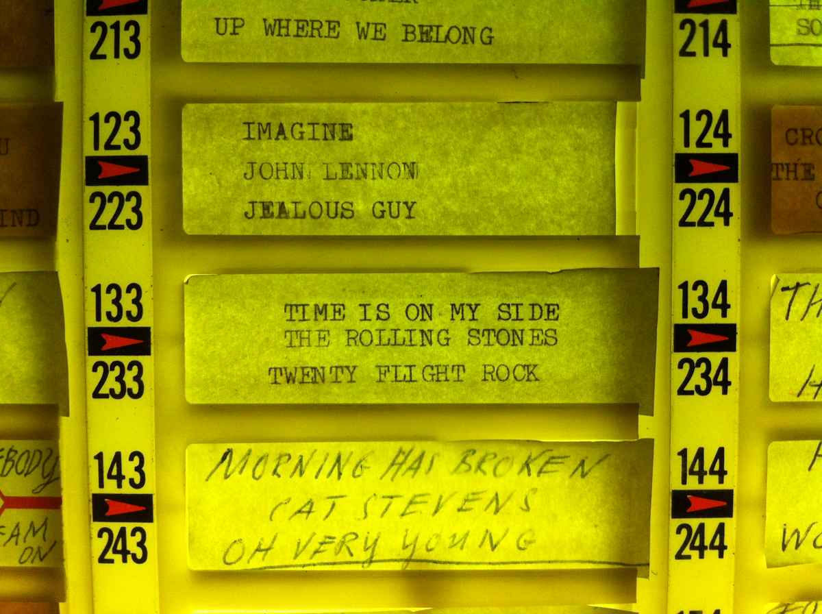 Musikbox Songauswahl