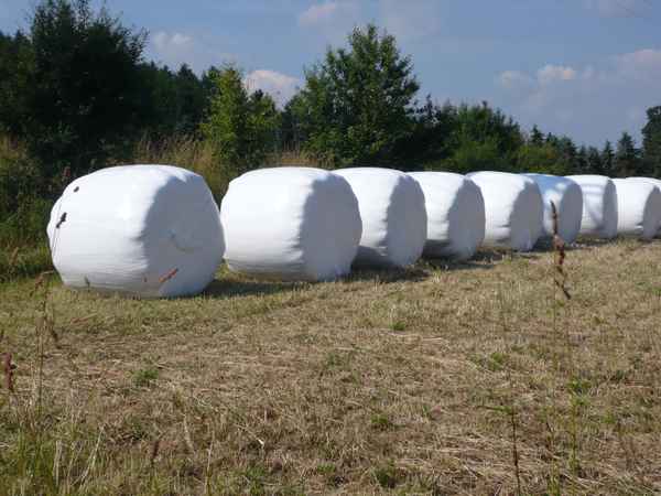 Heuballen gut verpackt