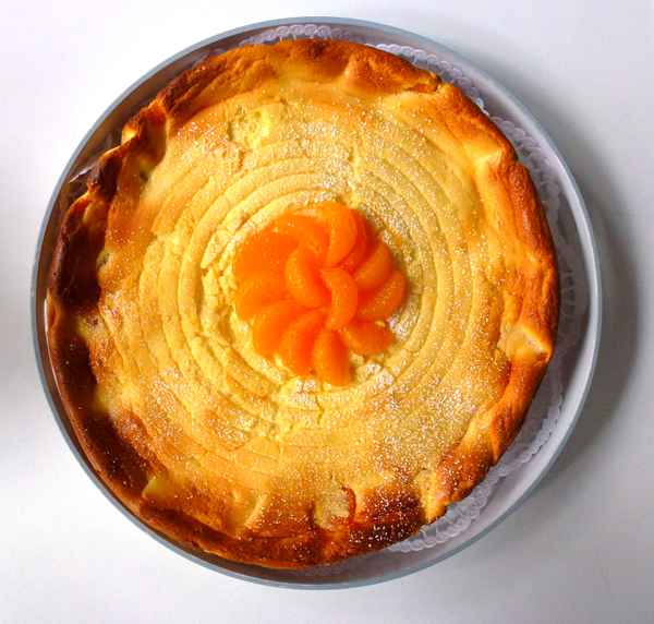 Käsekuchen mit Aprikosen