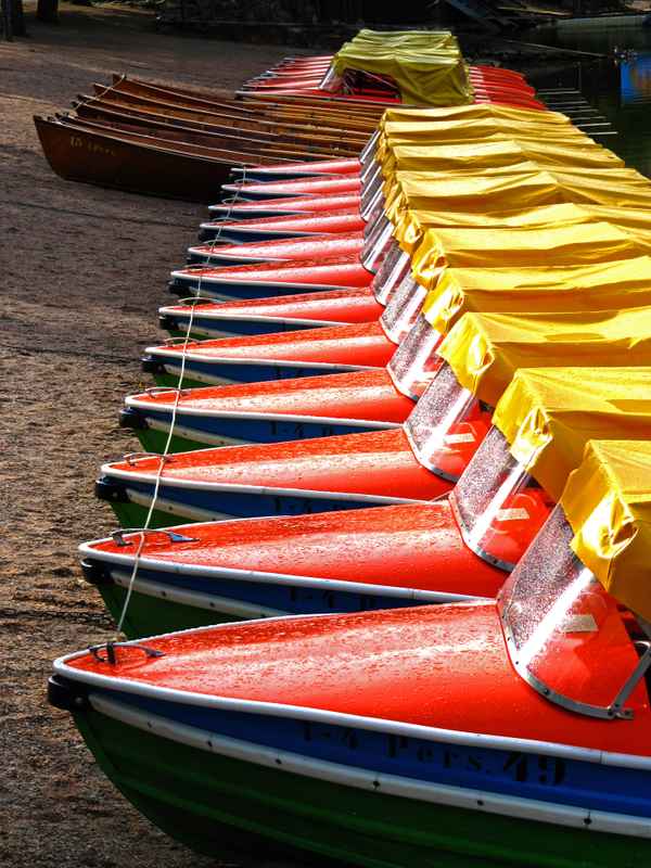 Morgenwäsche beim Bootsverleih