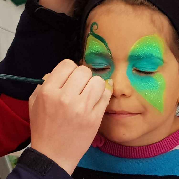 Kinderschminken Schmetterling