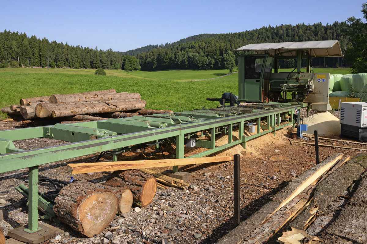Mobiles Sägewerk