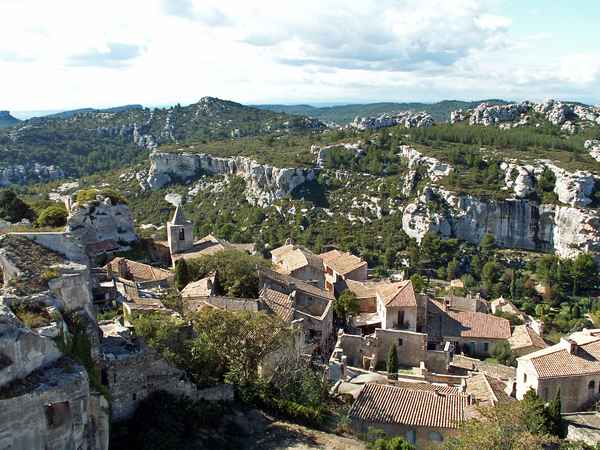 Blick über Les Baux