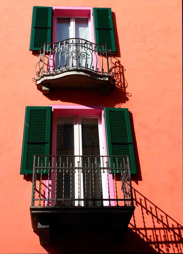 mediterranes Fenster-Duo