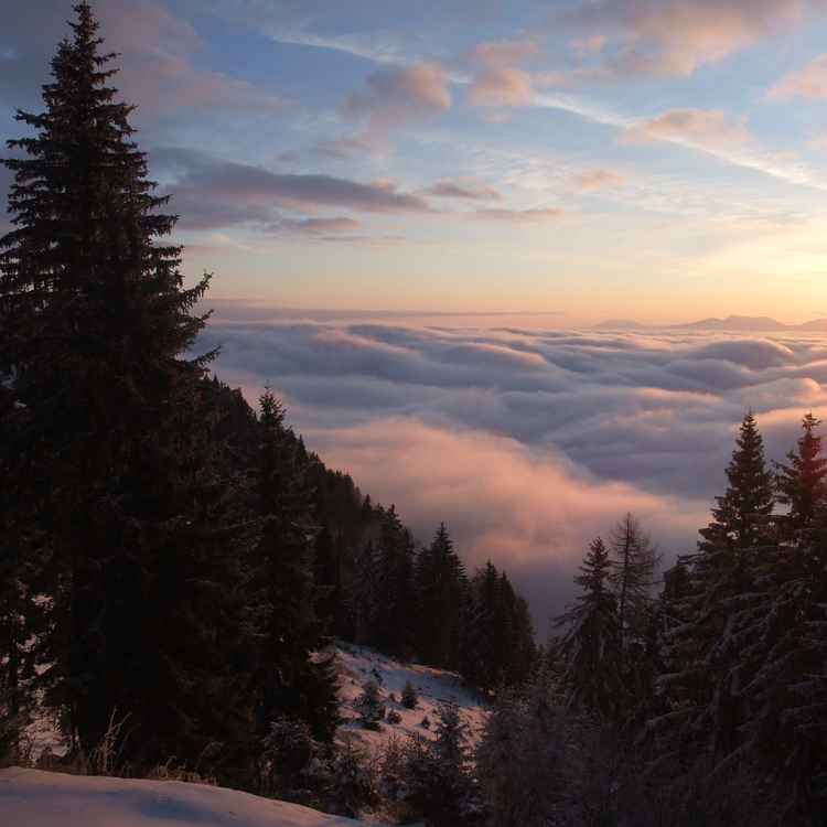 Sonnenaufgang Winter Gerlitzen