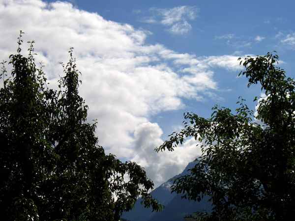 Himmel über den Bergen