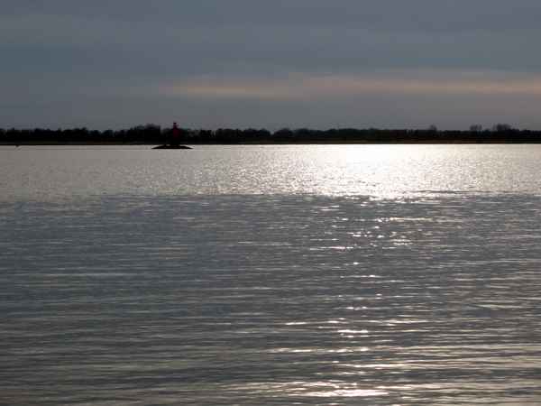 Wintersonn an der Elbe