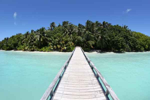 Weg auf die Insel