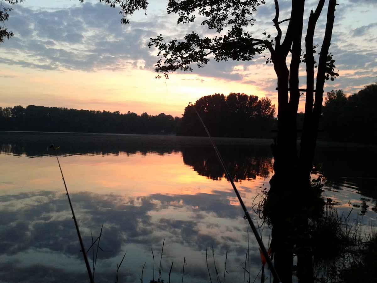 Hobby im Sonnenuntergang
