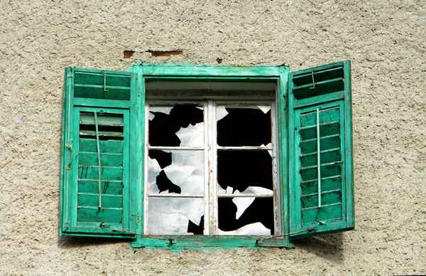 Schrottimmobilienfenster