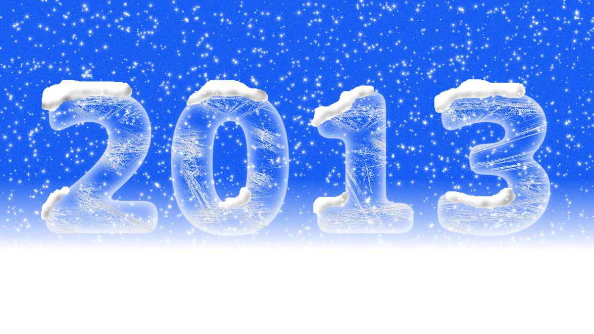 Neues Jahr - 2013 Blau
