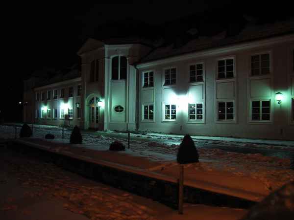 Orangerie Kempten Nachtaufnahme