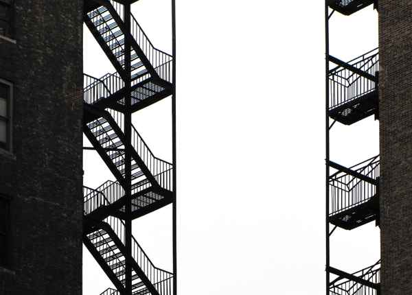 NYC - Feuertreppen im Gegenlicht