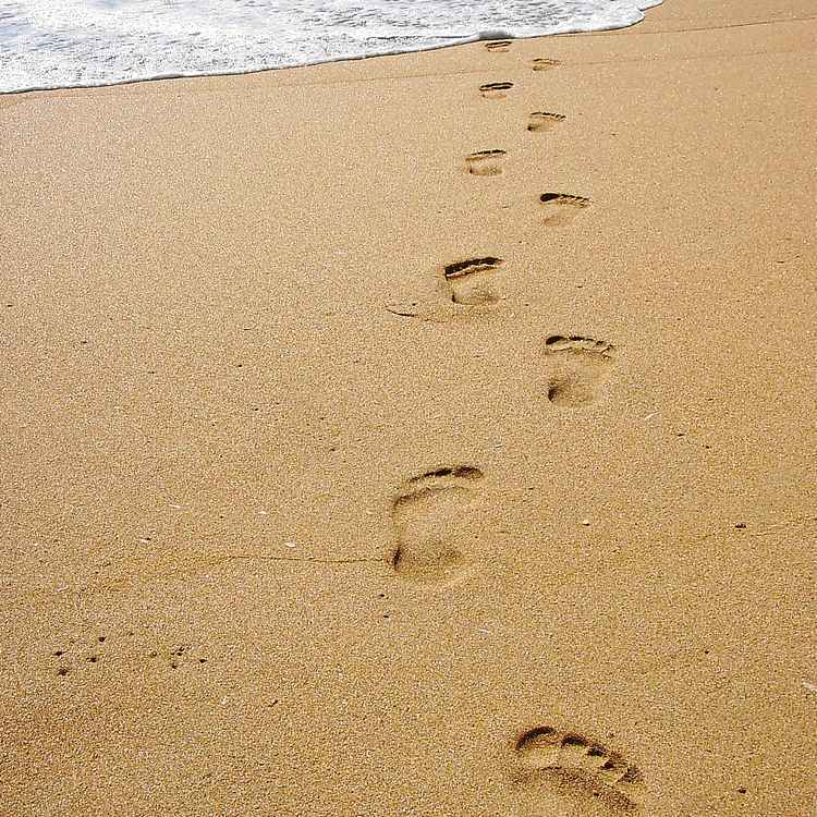 Spuren im Sand
