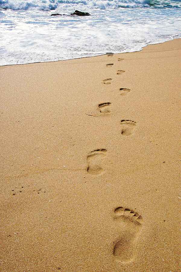 Spuren im Sand