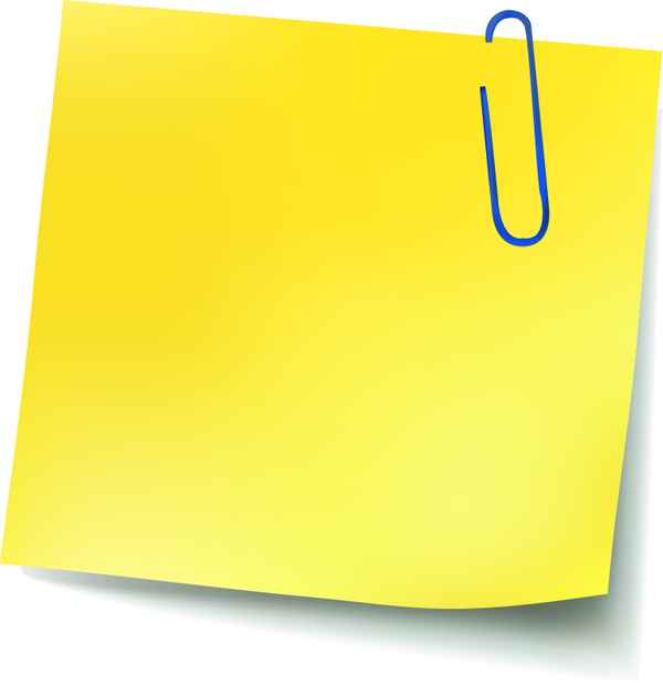 Notizzettel Sticker gelb