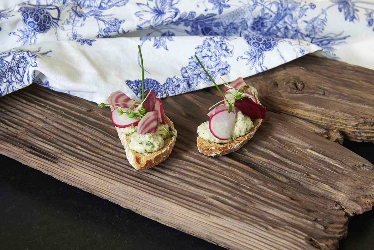 Veganes Menü: Crostini