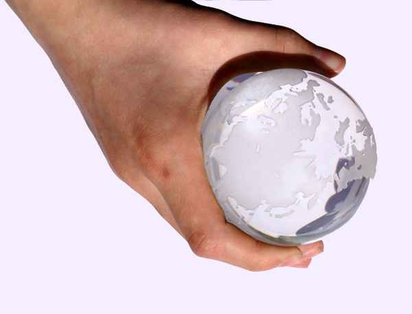 Glaskugel Erde 1