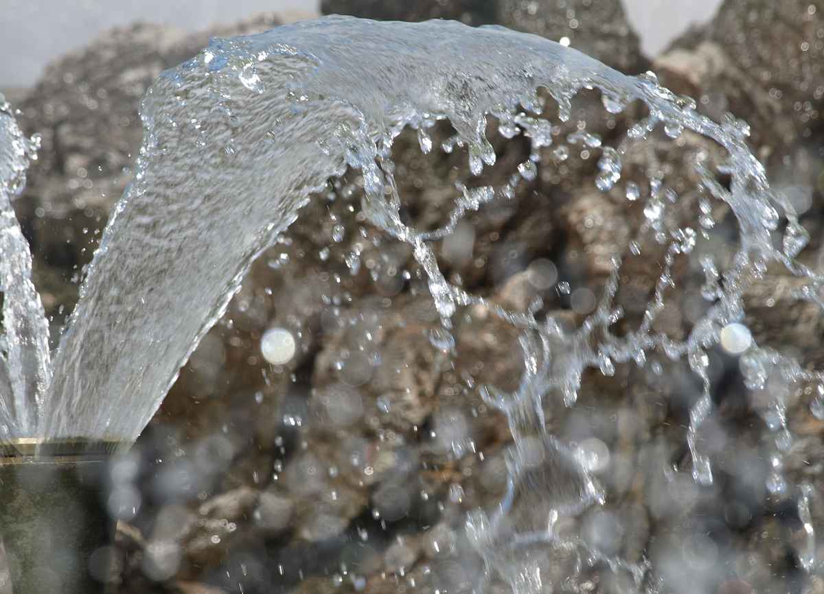 Fontäne am sowjetischen Ehrenmal in Wien