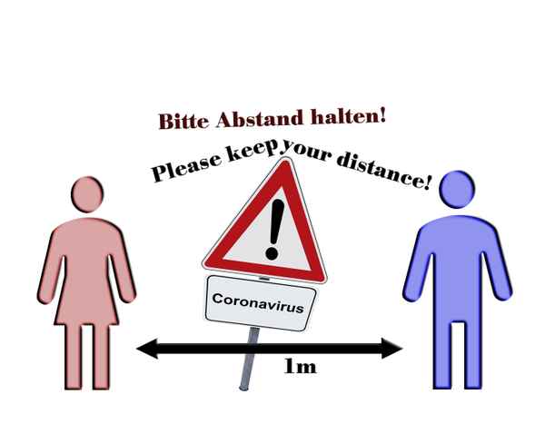 Coronavirus - Abstand halten!