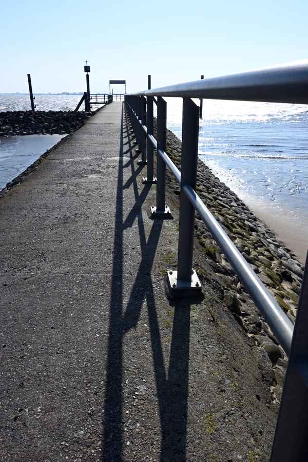 Auf zum Steg bei Sandsturm