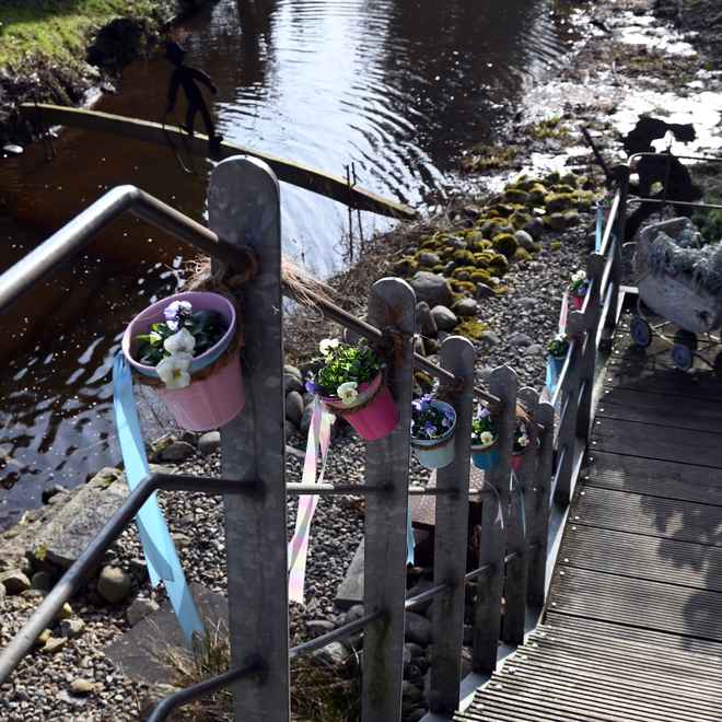 Treppe sch&ouml;n dekoriert