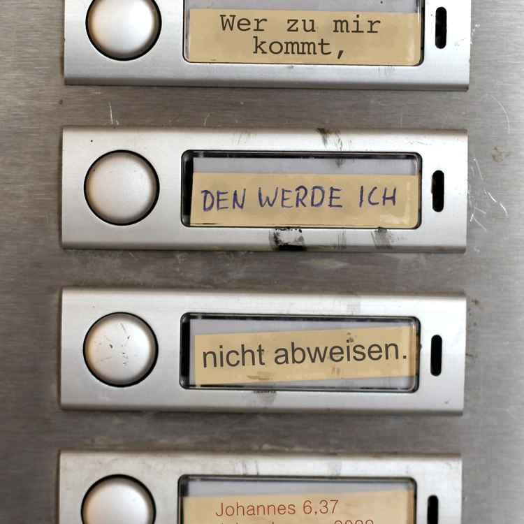 Jahreslosung 2022 Klingelschild