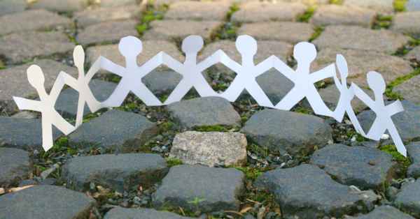 Papierkette - Halbkreis