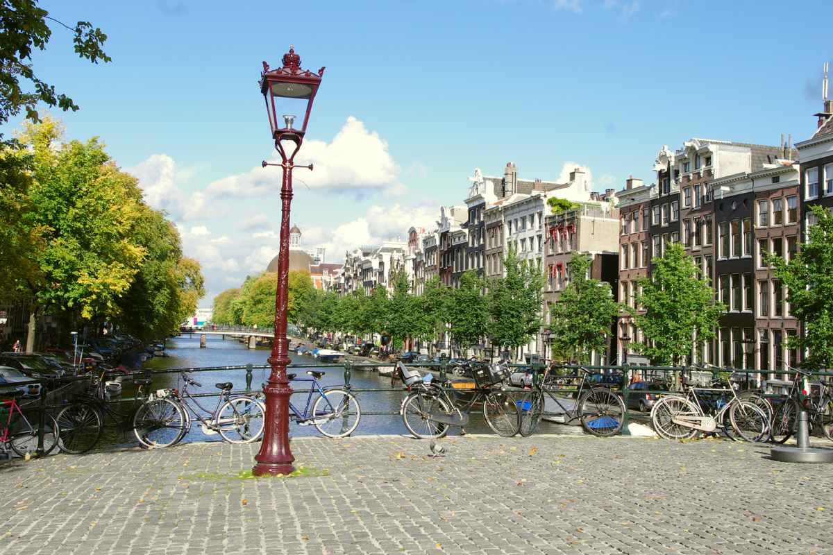 Amsterdam, Brücke an der Singel-Gracht
