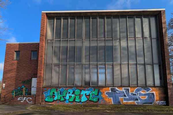 Maschinenhaus im Hafengel&auml;nde Karlsruhe