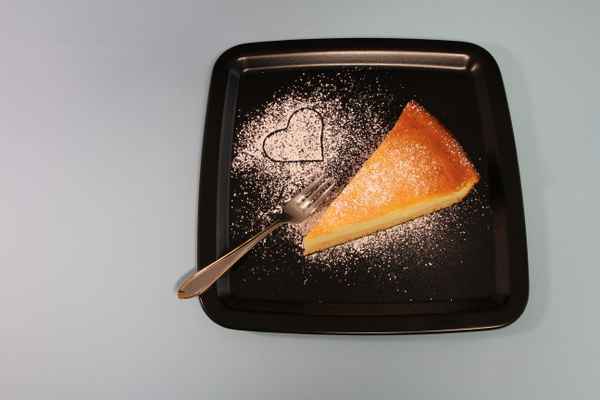 Ein Stück Käsekuchen