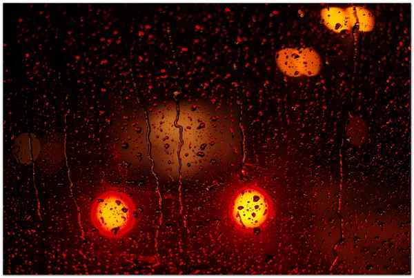 Nächtliche Lichtreflexe