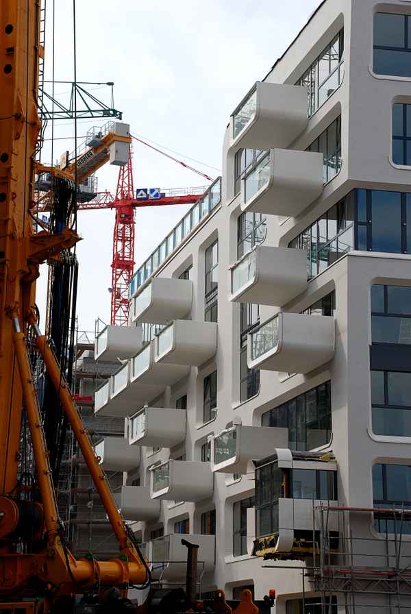Hafencity - Fassade am Kaiserkai