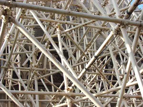 Ausschnitt aus Gerüst - Gewirr