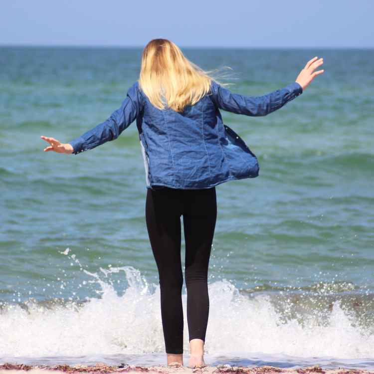 Strandspaziergang mit Lou