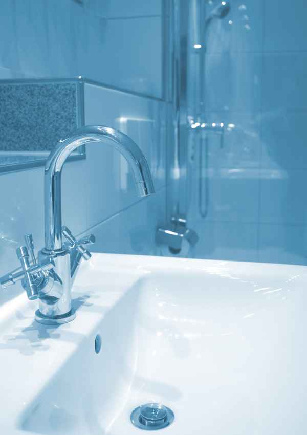 Waschbeckenarmatur mono-blau