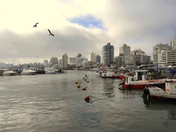 Der mondäne Badeort Punta del Este, Uruguay