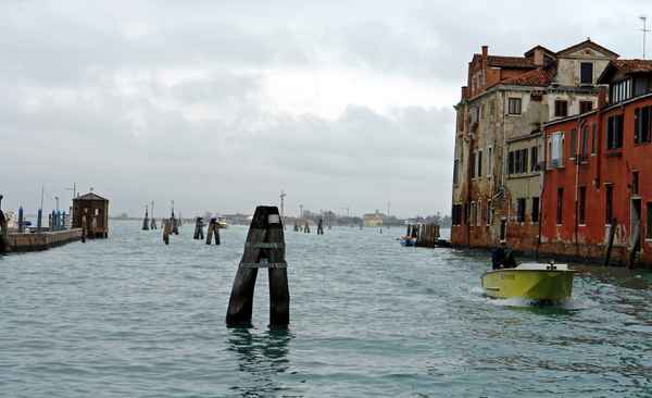 Venedig : Sestiere di Cannaregio: Blick auf die nördliche Lagune